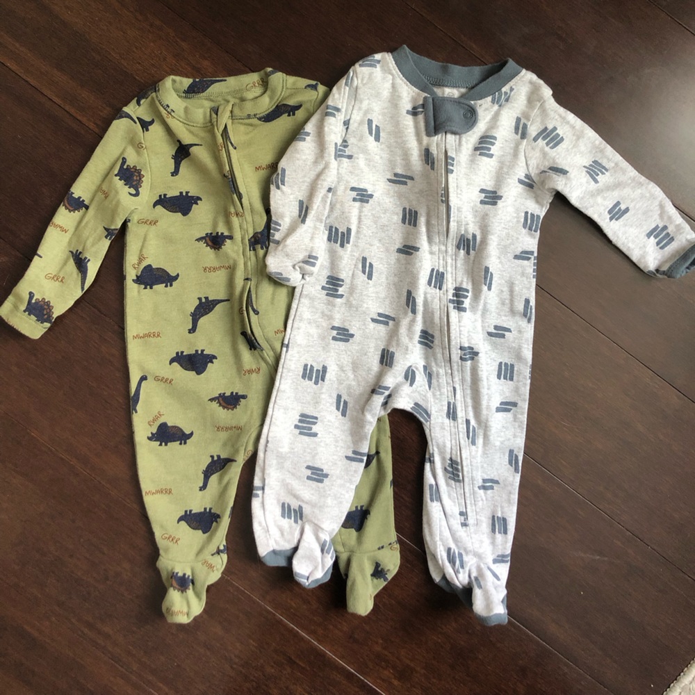 Zippered Footie Bundle- 0-3 months
